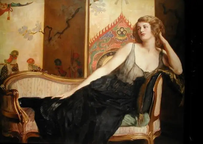 Kvindelig liggende - John Collier
