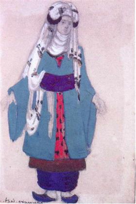 femme arabe - Nicolas Roerich