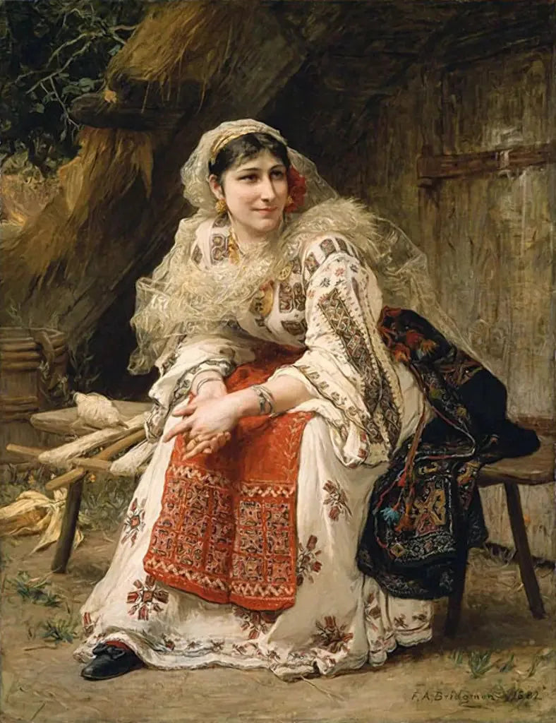 Armensk kvinde. - Frederick Arthur Bridgman