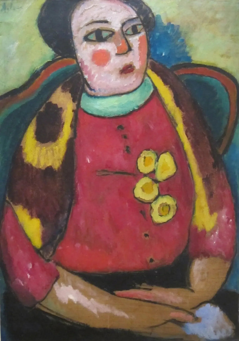 Kvinde sidder - Alexej von Jawlensky