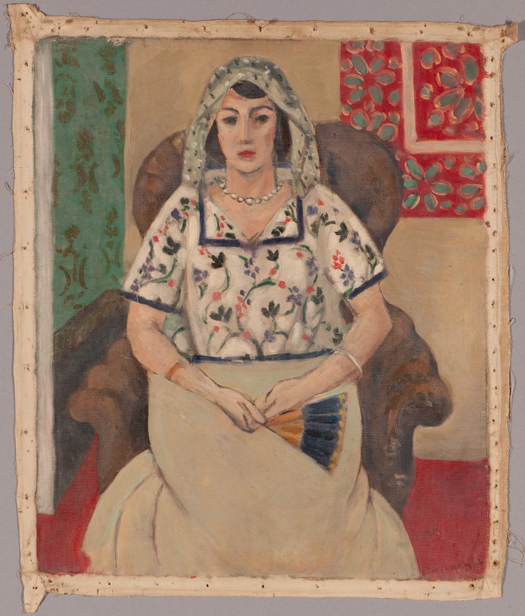 Reproduction du tableau « Femme assise dans un fauteuil - Henri Matisse » par Alpha Reproduction en peinture à l’huile