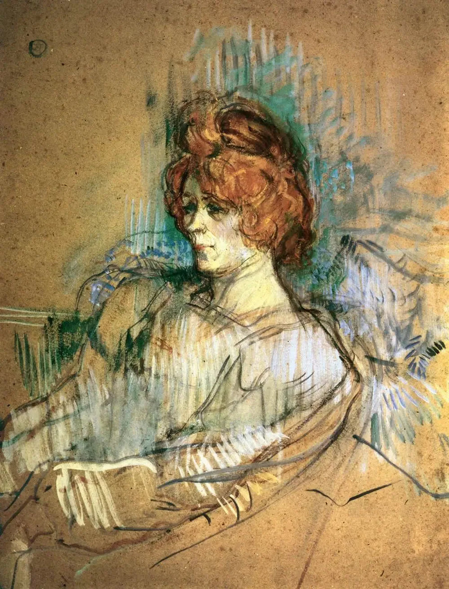 Sidende kvinde - Henri de Toulouse-Lautrec