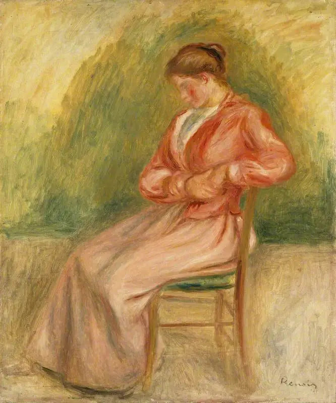 Sidende kvinde - Pierre-Auguste Renoir