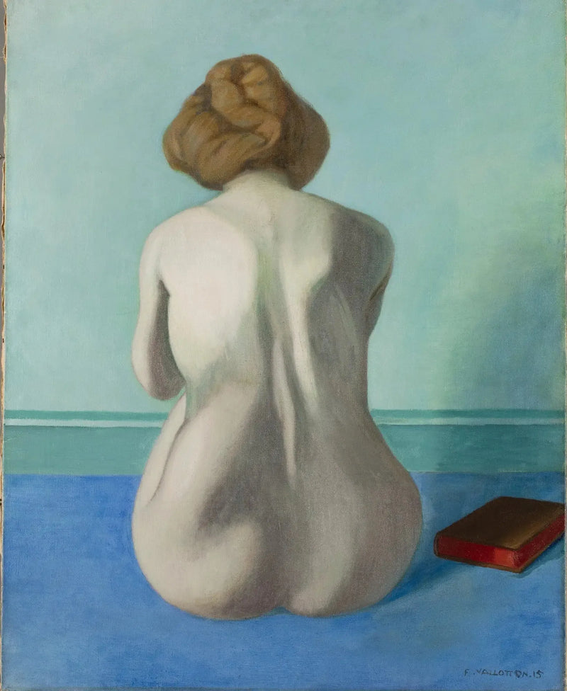 Kvinde sidder på ryggen - Félix Vallotton