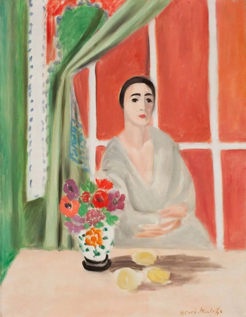 Kvinde med buket - Henri Matisse