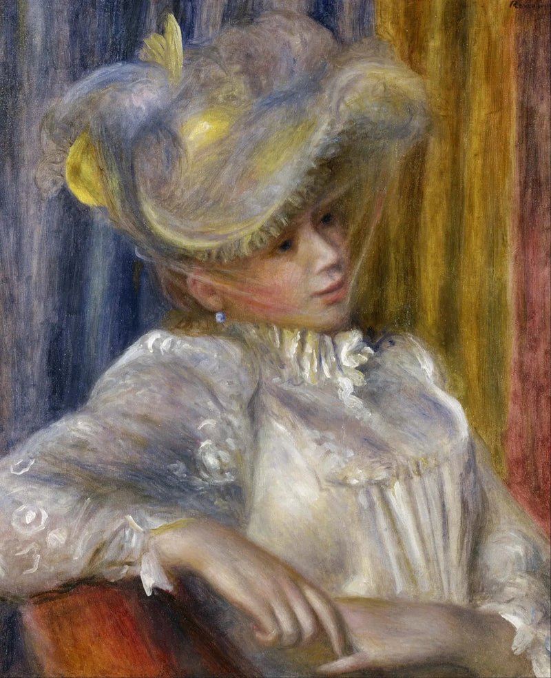 Kvinde med hat - Pierre-Auguste Renoir