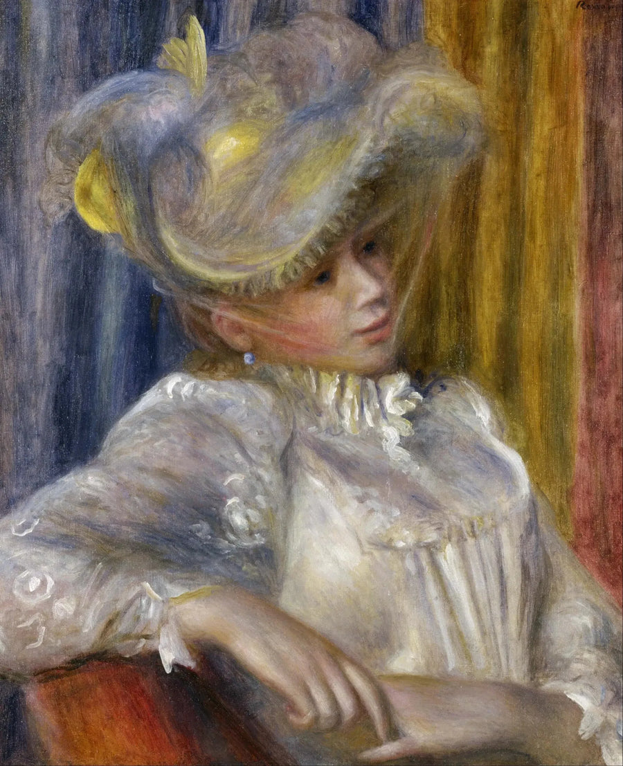 Kvinde med hat - Pierre-Auguste Renoir