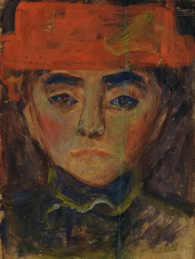 Kvinde med rød hat - Edvard Munch