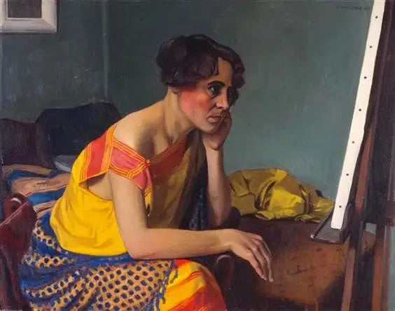 Kvinde ved staffeliet - Félix Vallotton