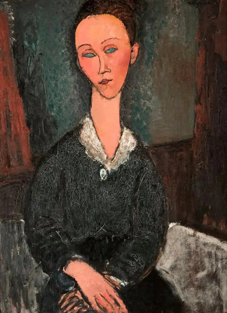 Kvinde med hvid krave - Amedeo Modigliani