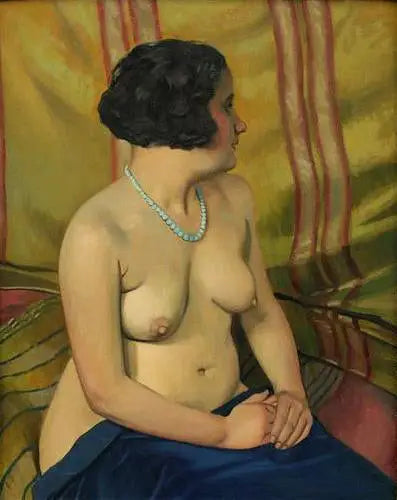 Femme au collier bleu - Félix Vallotton - Alpha Reproduction