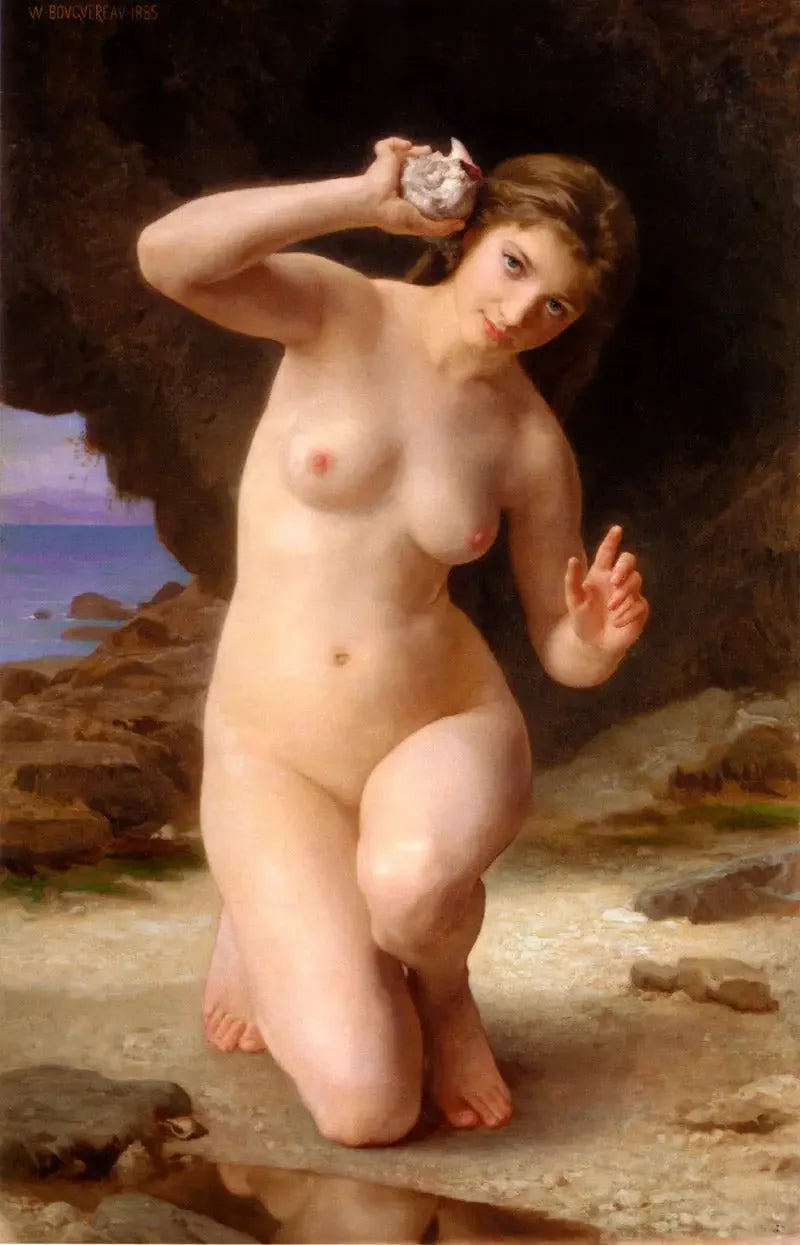 Kvinde med Musling - Bouguereau