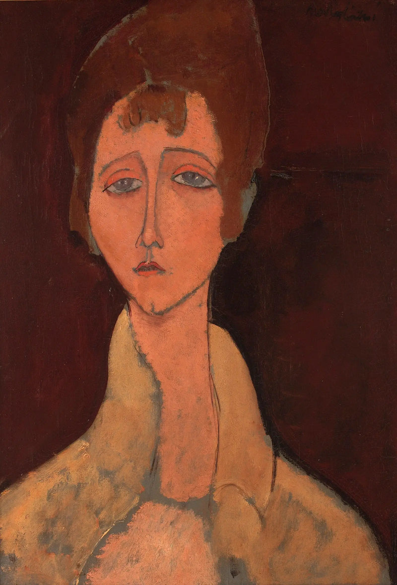 Kvinde i hvidt korse - Amedeo Modigliani