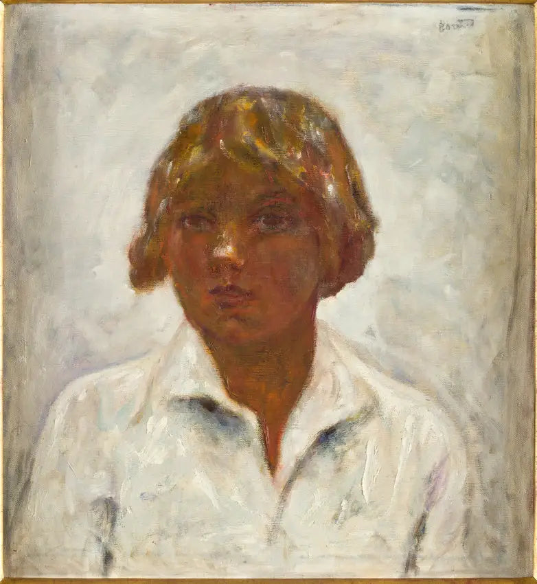Kvinde i hvid bluse, modlys - Pierre Bonnard