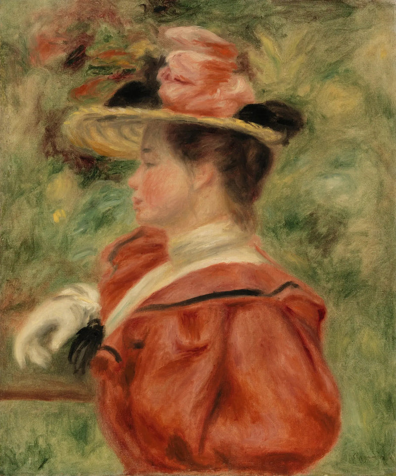 Kvinde med handske - Pierre-Auguste Renoir
