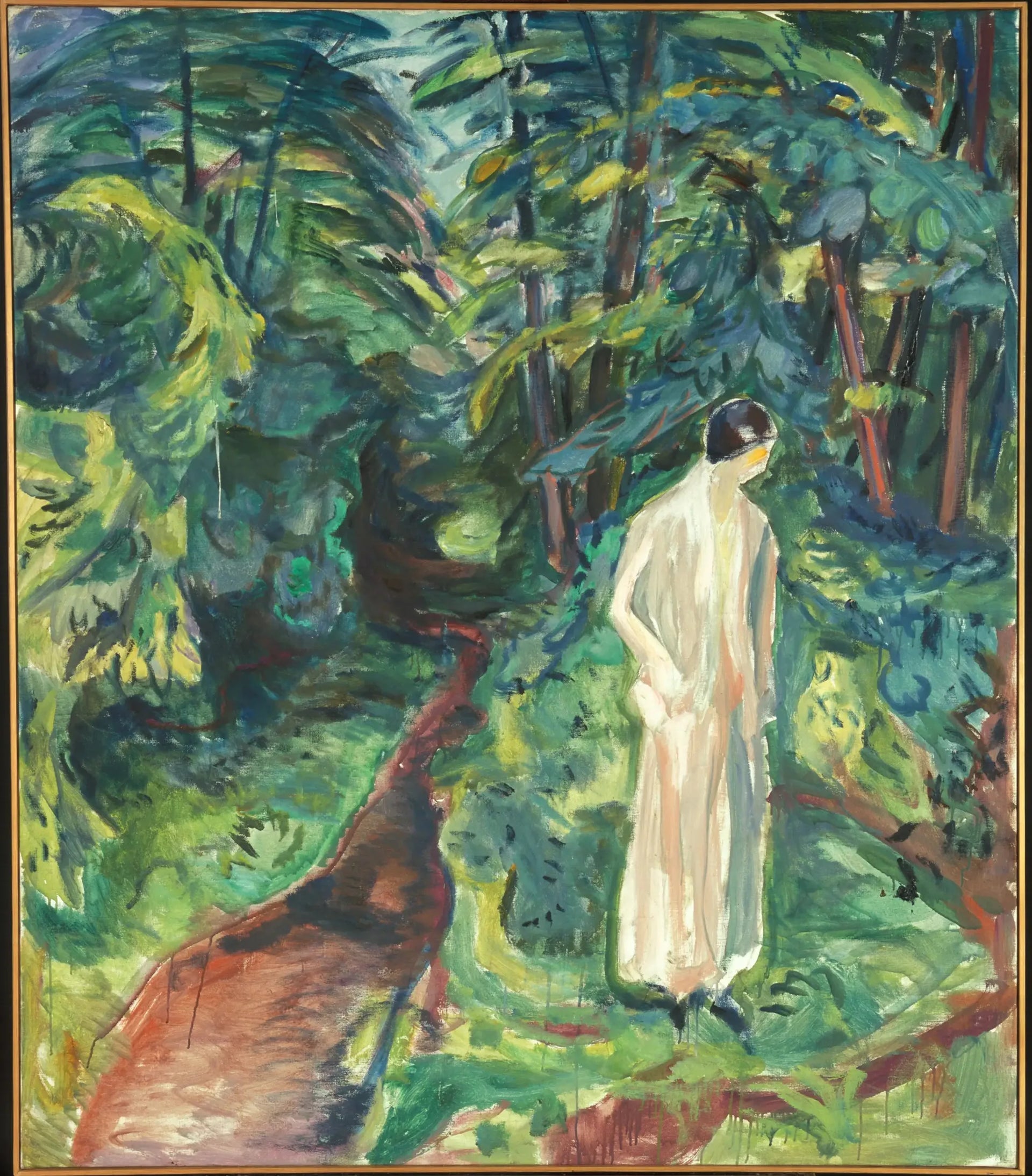 Femme au jardin - Edvard Munch image 1 copie peinte à la main à l’huile