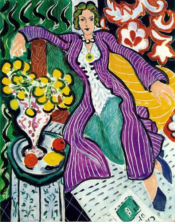 Kvinde i violet frakke - Henri Matisse