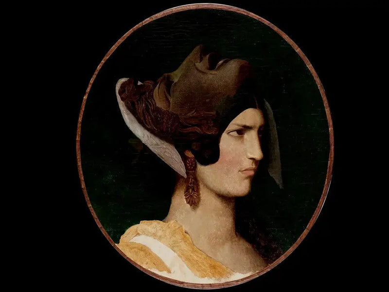 Kvinde med antik maske - Jean-Léon Gérôme