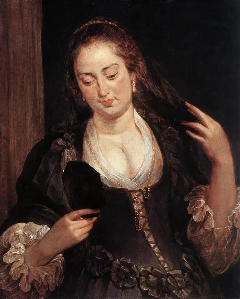 Kvinde ved spejlet - Peter Paul Rubens