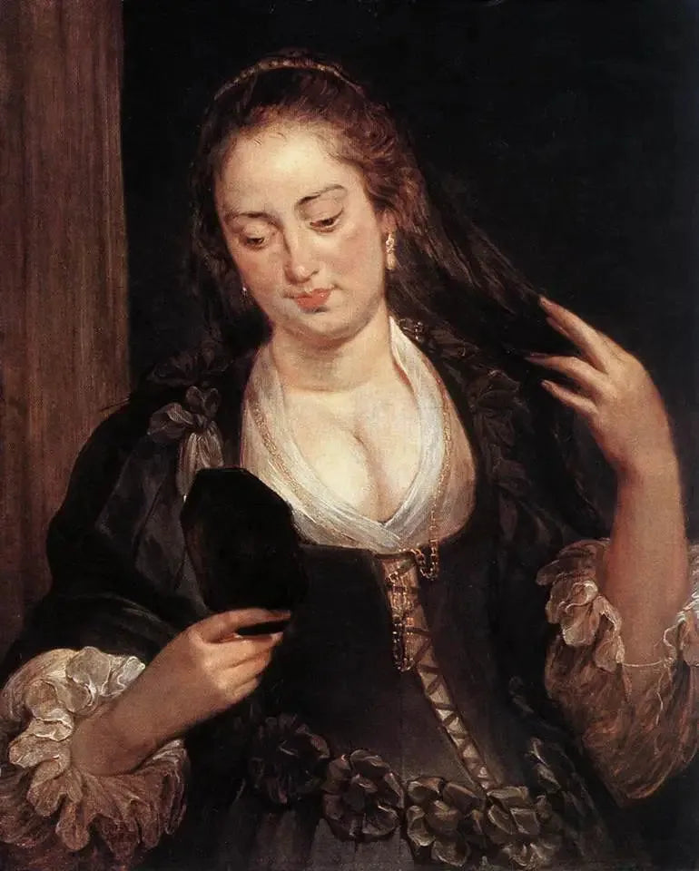 Kvinde ved spejlet - Peter Paul Rubens