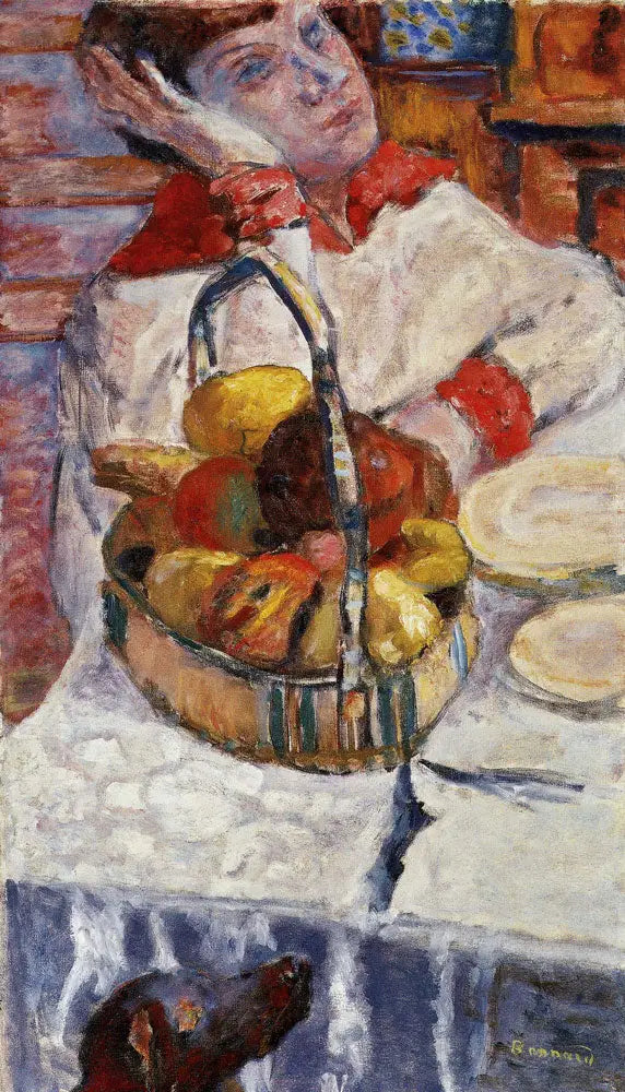 Kvinde med frugtkurv - Pierre Bonnard