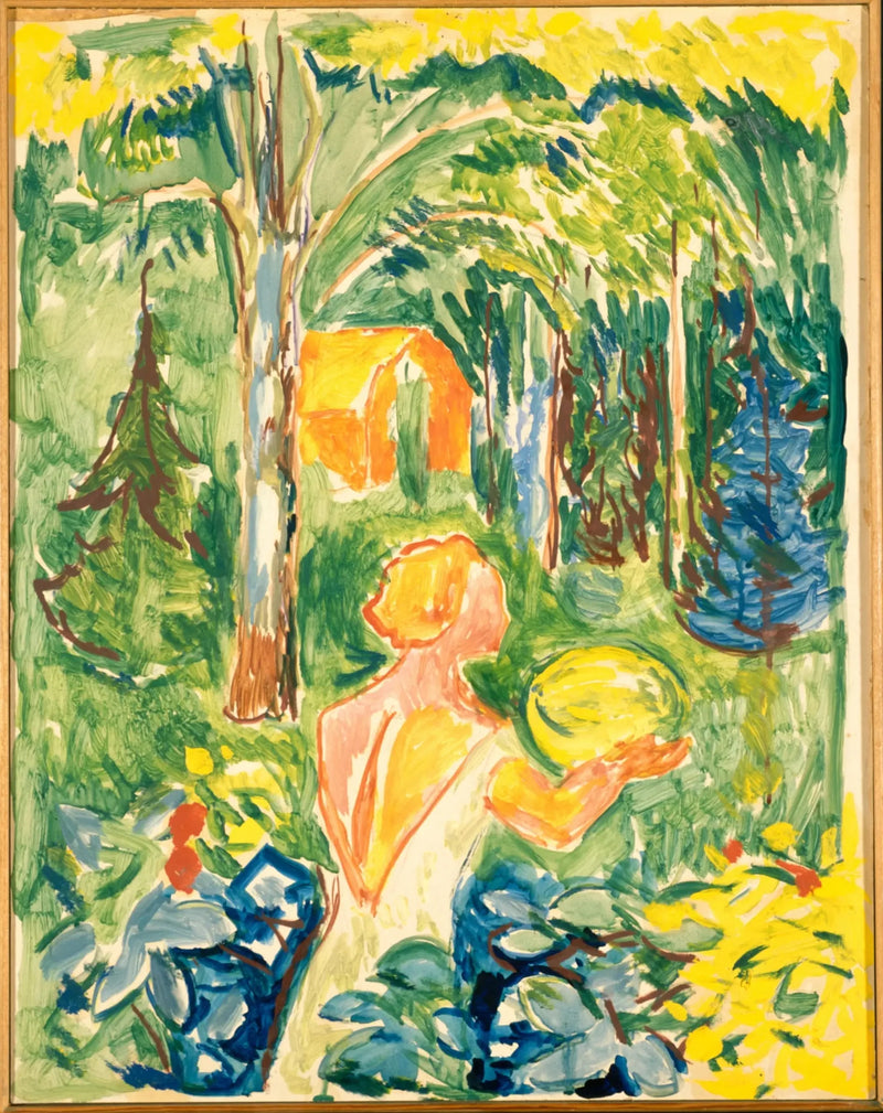 Kvinde med græskar - Edvard Munch