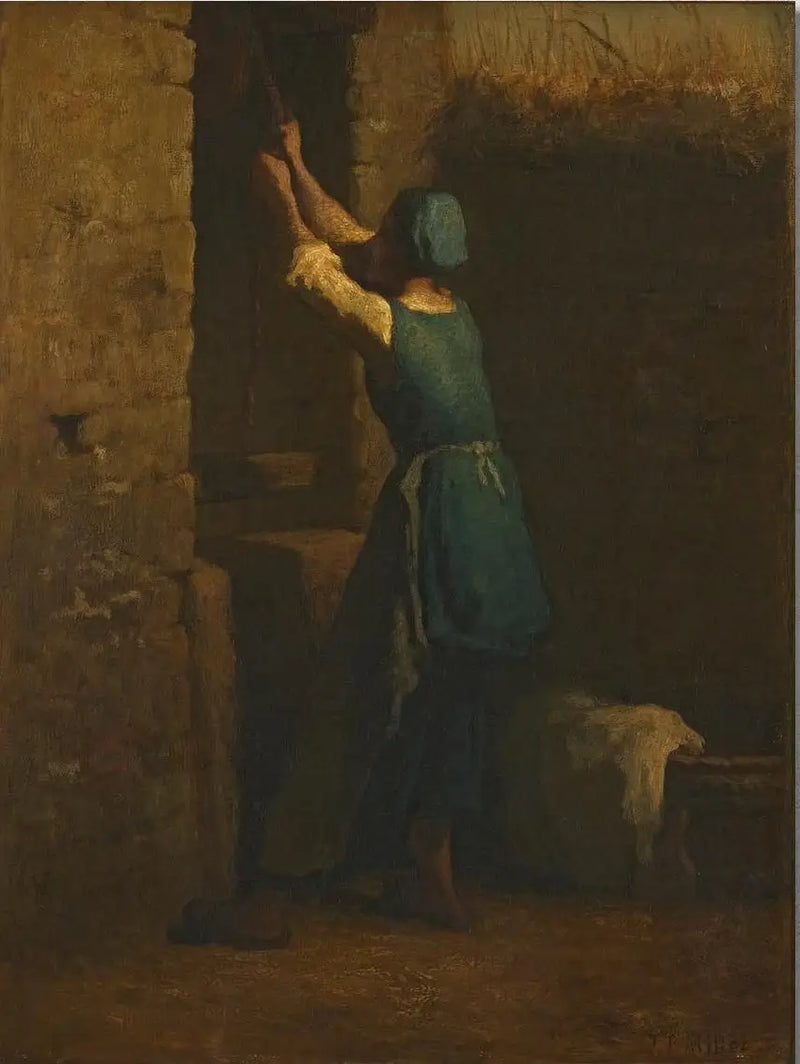 Kvinde ved brønden - Jean-François Millet