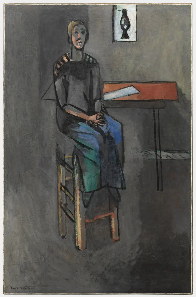 Kvinde på skammel - Henri Matisse