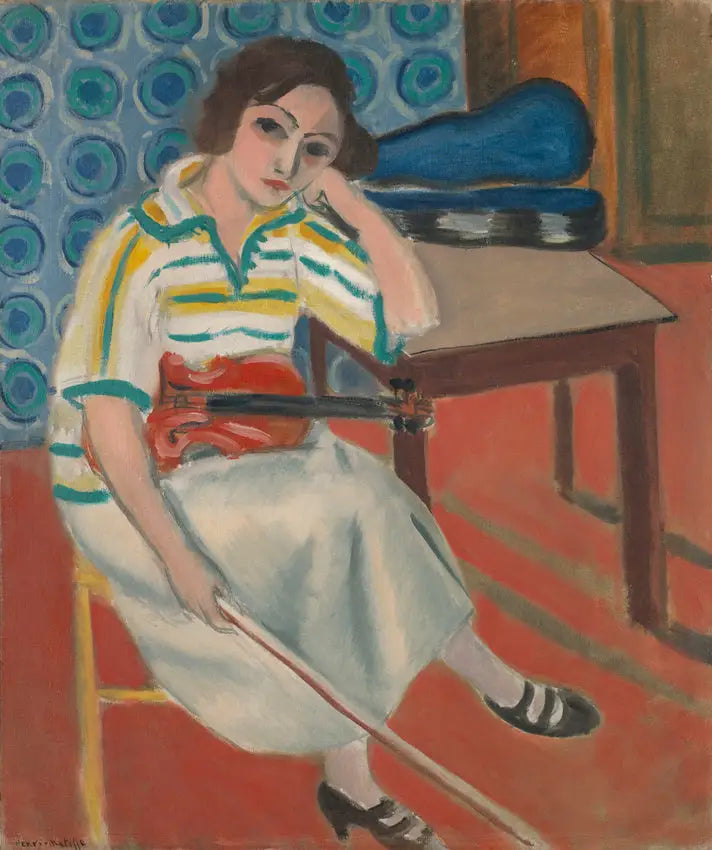 Kvinde med violin - Henri Matisse