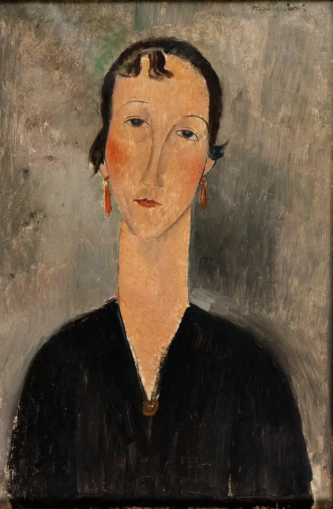 Kvinde med øreringe - Amedeo Modigliani