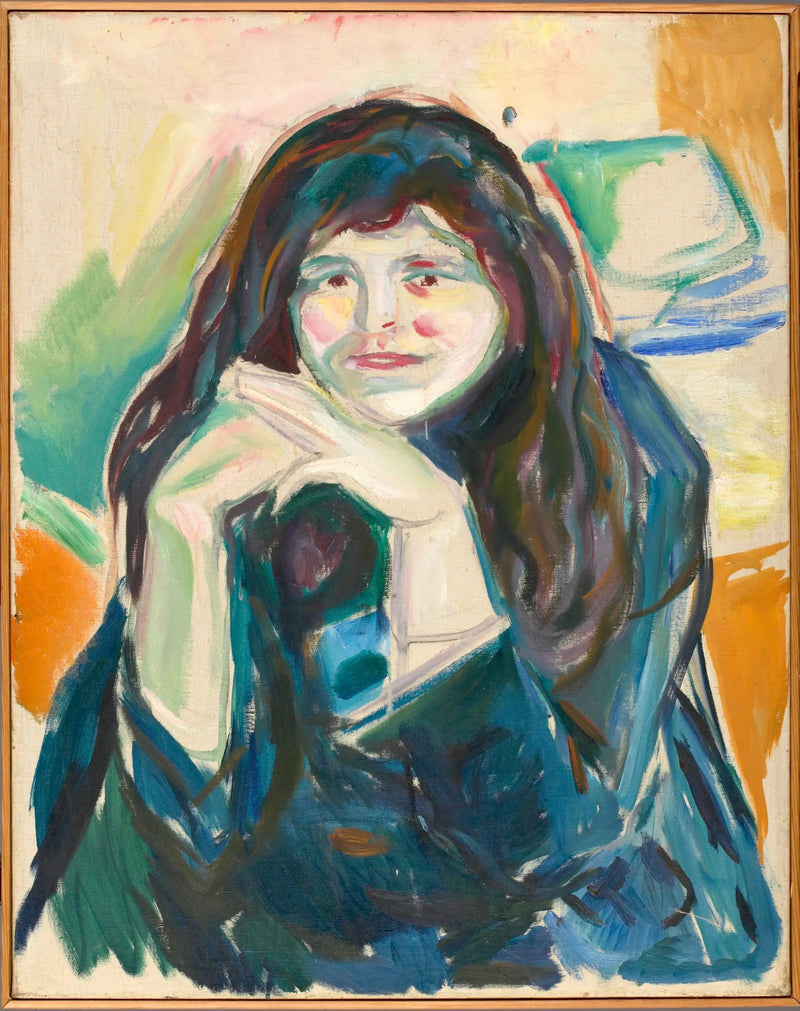 Kvinde med løst hår - Edvard Munch