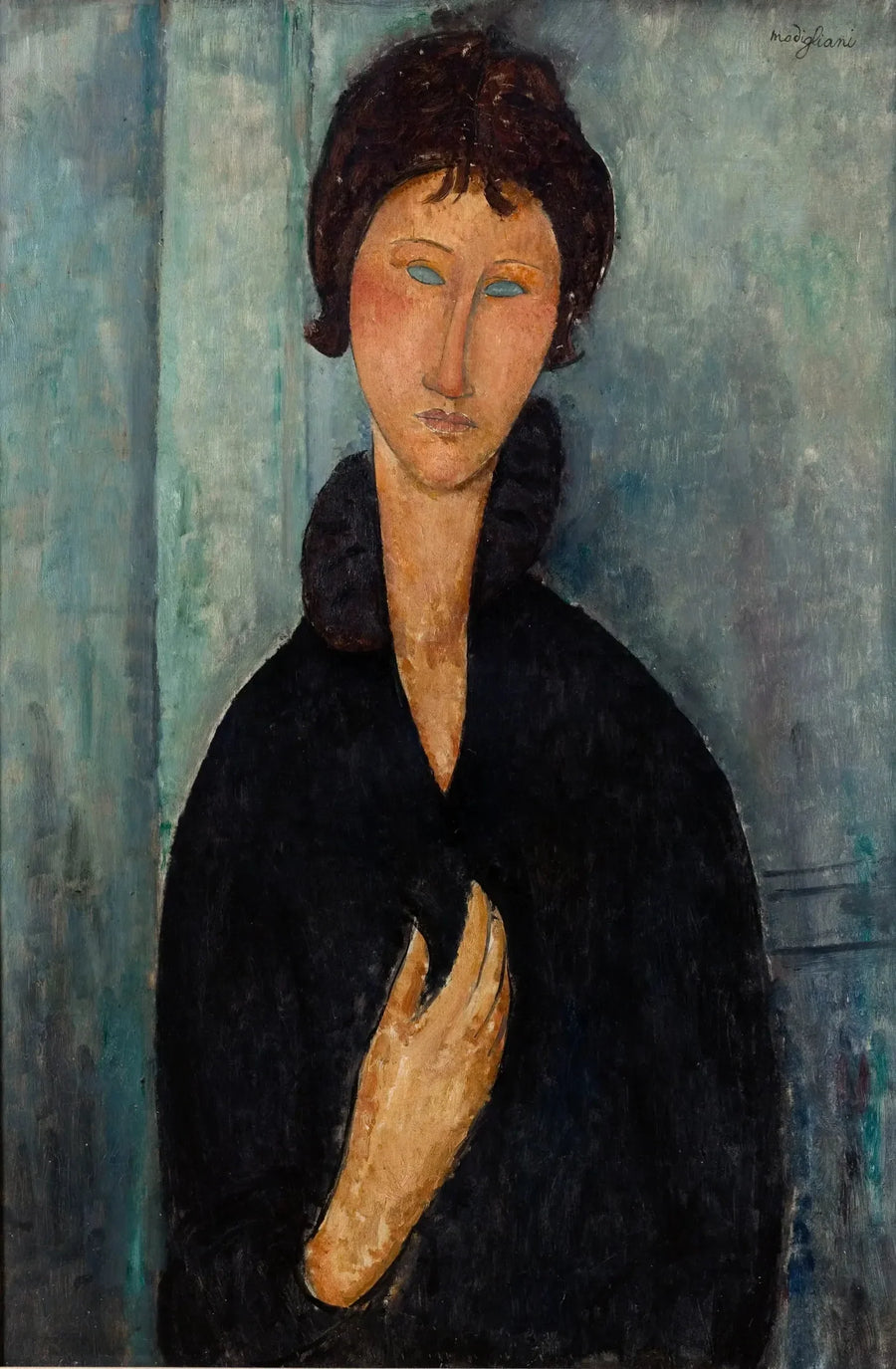 Kvinde med blå øjne - Amedeo Modigliani