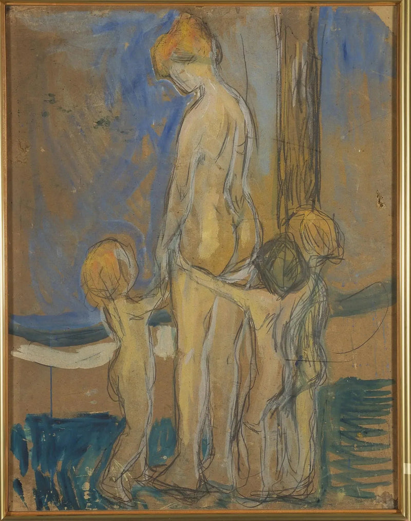 Kvinde med børn - Edvard Munch