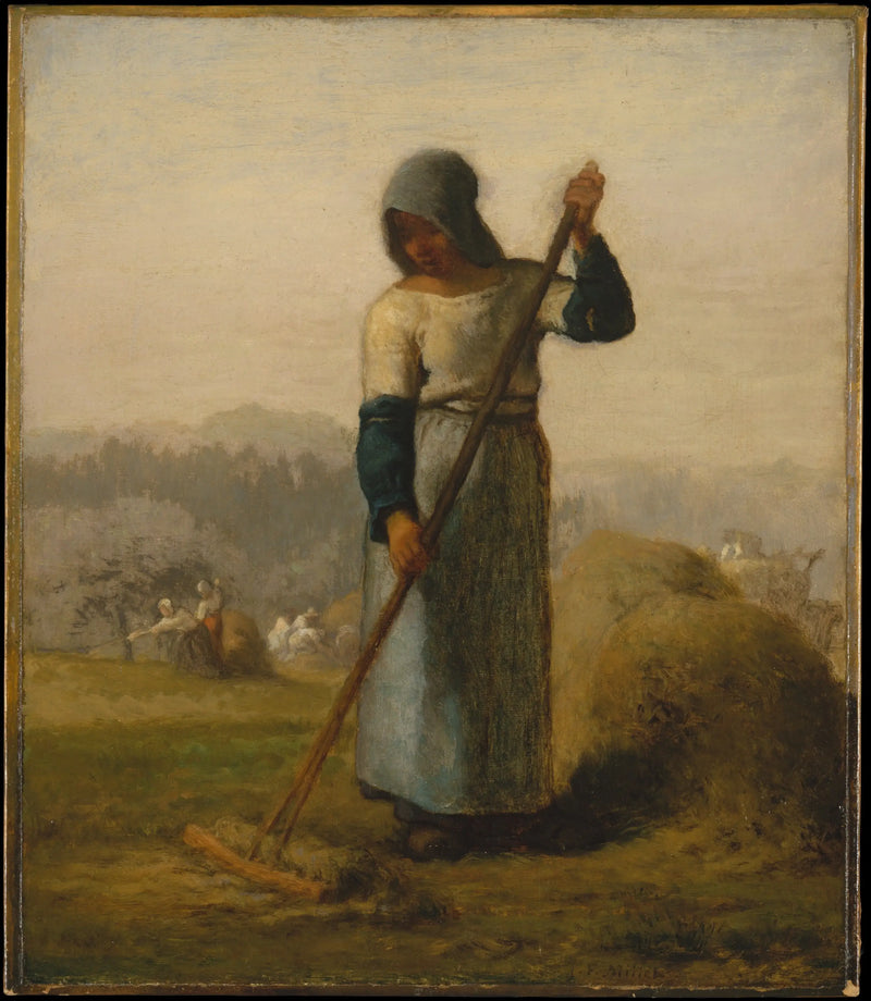 Kvinde med en rive - Jean-François Millet