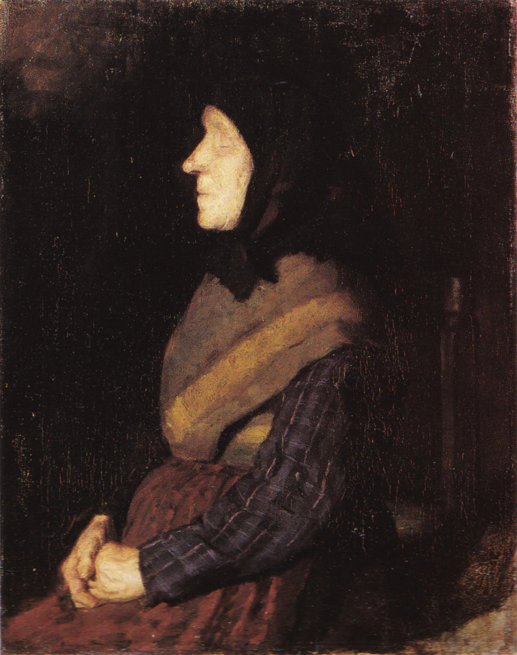 Femme aveugle, Blue Ane (Ane Christense Nielsdatter) - Anna Ancher image 1 reproduction artisanale de tableau