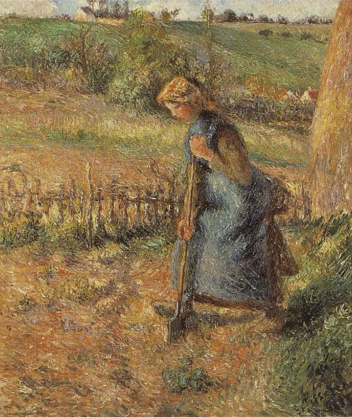 Syngende kvinde - Camille Pissarro