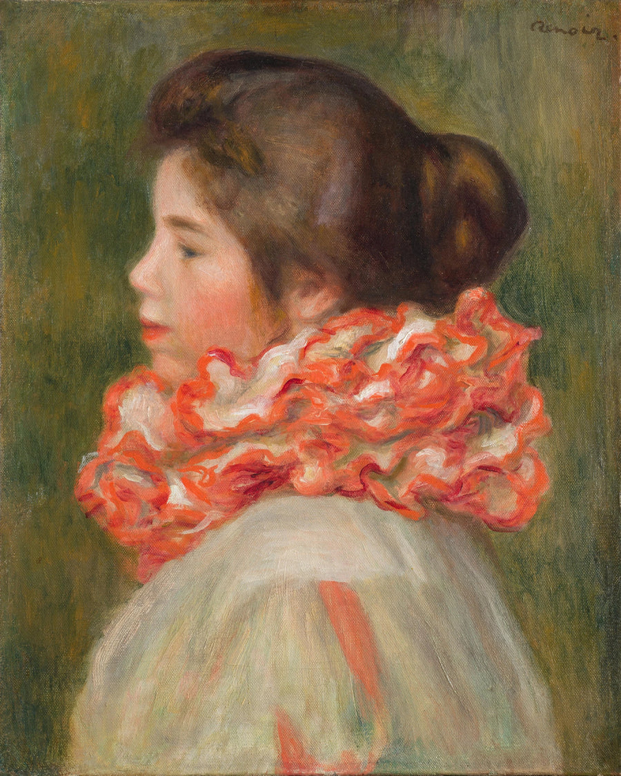 Kvinde med rød krave - Pierre-Auguste Renoir