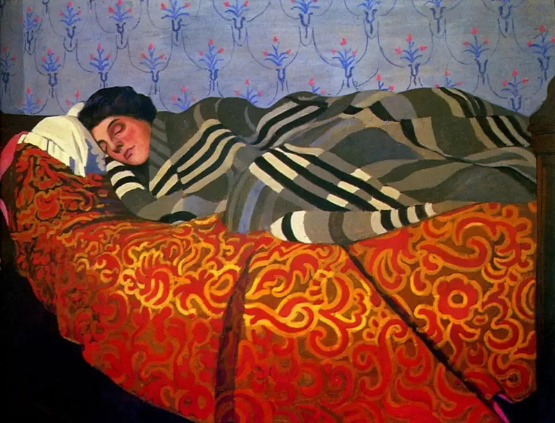Kvinde, der ligger og sover - Félix Vallotton