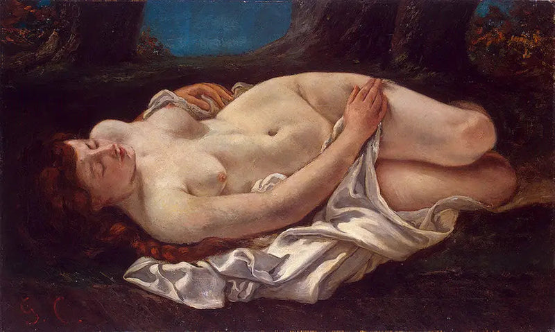 Kvinde liggende - Gustave Courbet