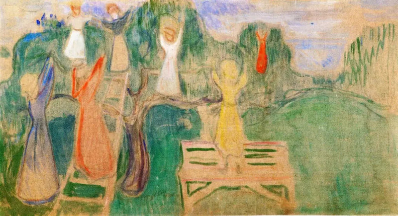 Kvinde, der plukker frugter - Edvard Munch