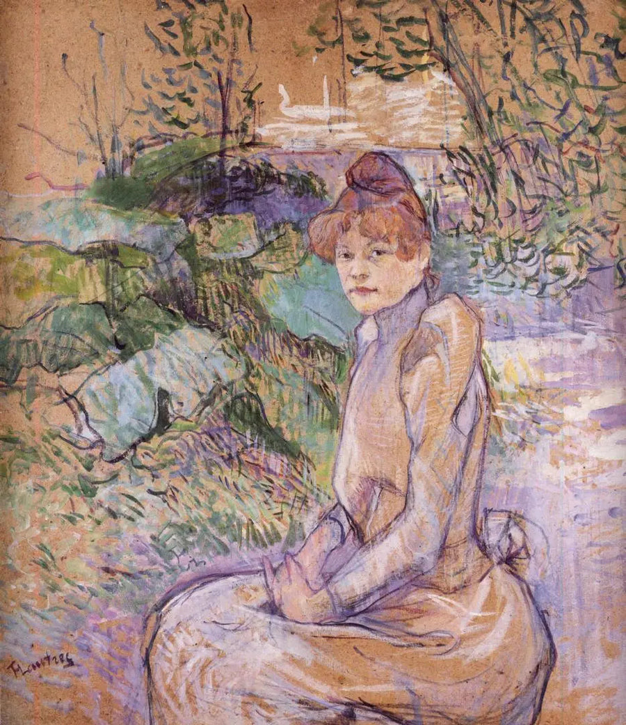Kvinde i haven hos hr. Forest - Henri de Toulouse-Lautrec