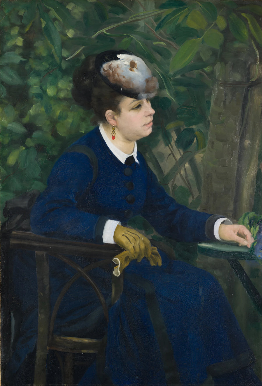 Kvinde i en have - Pierre-Auguste Renoir