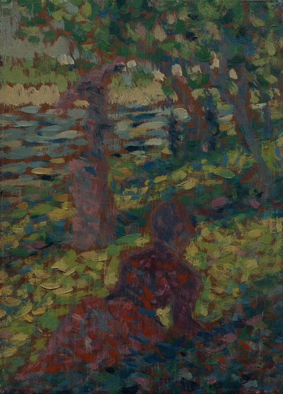 Kvinde i en park - Georges Seurat
