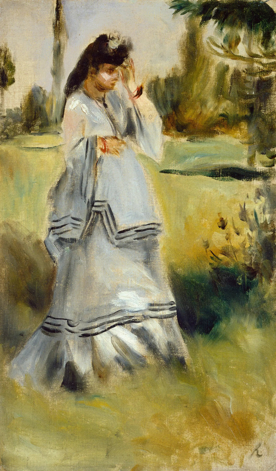 Kvinde i en park - Pierre-Auguste Renoir