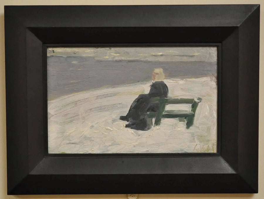 Kvinde i et vinterlandskab - Franz Marc