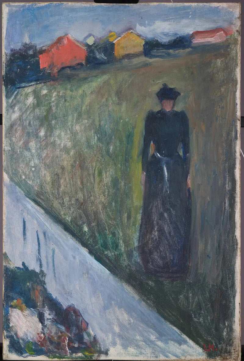 Kvinde i aftenlandskab - Edvard Munch