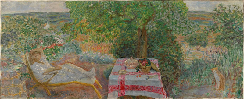 Kvinde i et landskab - Pierre Bonnard