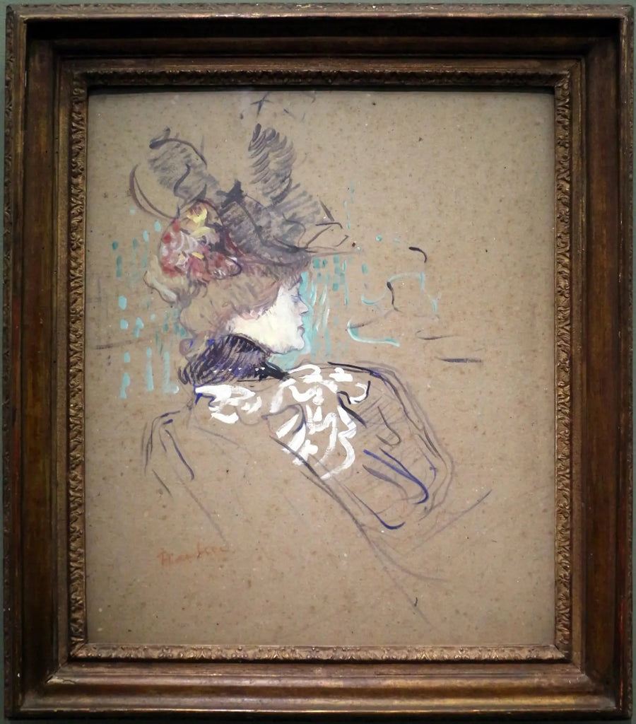 Kvinde i profil - Henri de Toulouse-Lautrec