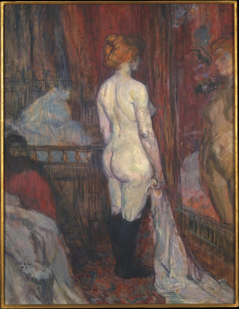 Kvinde foran et spejl - Henri de Toulouse-Lautrec