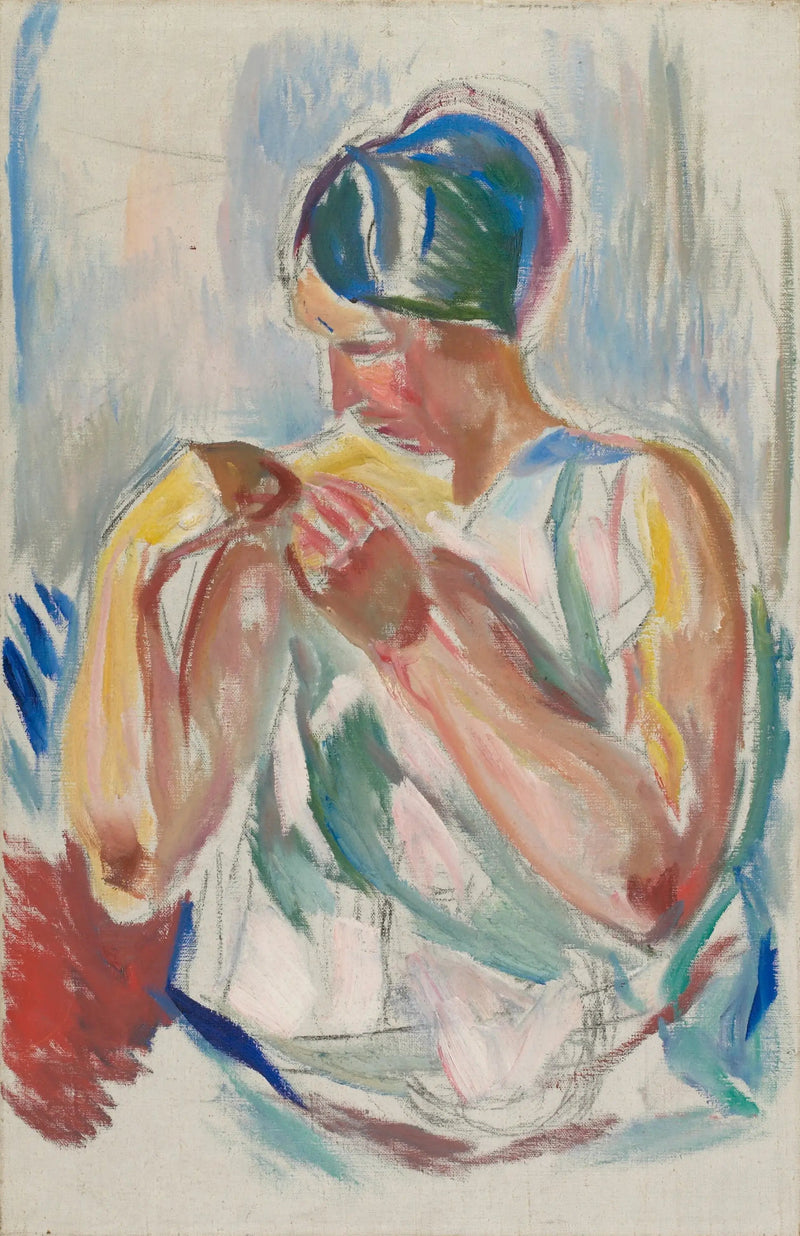 Kvinde i natkjole - Edvard Munch